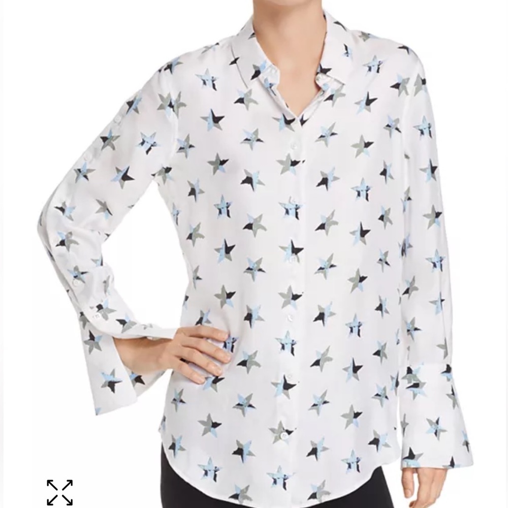 NWT Equipment “Rossi” star print silk blouse [womens m]